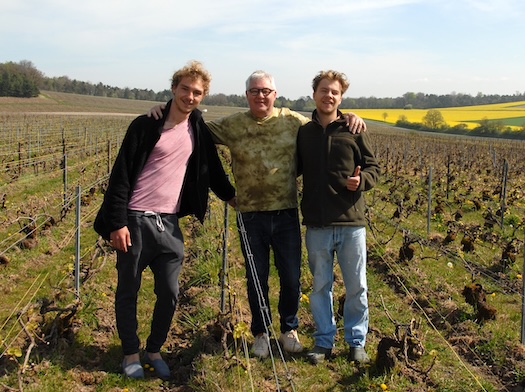 David, Martin e Léo Léclapart, a Trépail, Montagne de Reims